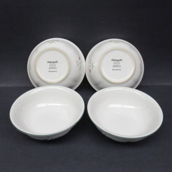 4 - Pfaltzgraff China WINTERBERRY WINTER BERRY 5 5/8 Inch Cereal Bowls - Picture 1 of 4
